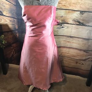 NWT Ann Taylor, strapless  dress. Color blush.